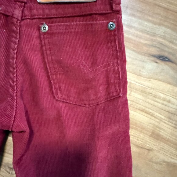 VINTAGE Red Wrangler Corduroy Pants 5 SLIM - Picture 5 of 5